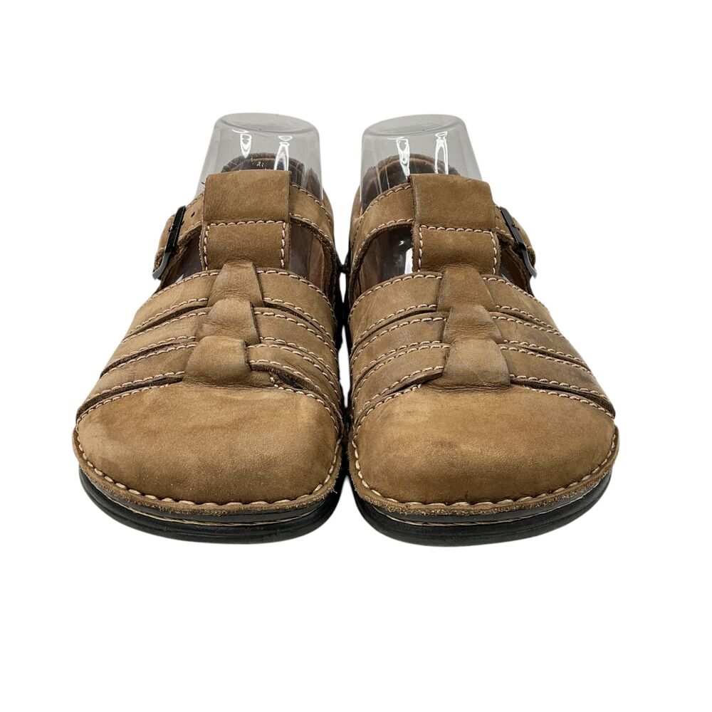 Footprints by Birkenstock L7/M5 Fisherman Sandals Brown Leather Mens/Womens BOHO - Picture 5 of 16